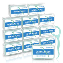 Carica l'immagine nel visualizzatore di Gallery, 600 Filo Interdentale a Doppia Linea alla Menta per la Cura dei Denti - Archetti filo interdentale per Rimuovere la Plac