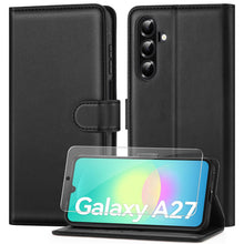 Carica l'immagine nel visualizzatore di Gallery, ivencase Cover per Samsung Galaxy A27 5G con Vetro Temperato, Nero