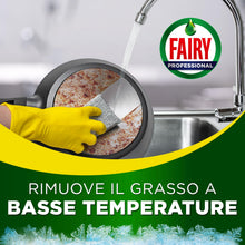 Carica l'immagine nel visualizzatore di Gallery, Fairy Professional Detersivo Piatti e Stoviglie a Mano, Profumo Limone, 10L (5L x 2), Efficace Contro il Grasso Ostinato