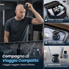 Carica l'immagine nel visualizzatore di Gallery, MAXGROOM Rasoio Testa Calva 8000 giri/min 80 Minuti di Autonomia (Grigio)