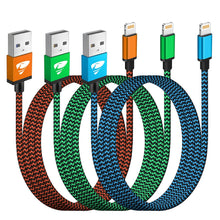 Carica l'immagine nel visualizzatore di Gallery, Yosou Cavo iPhone [2 Metri 3Pezzi] Cavo Lightning Usb Certificato MFi Cavetto iPhone Filo Caricatore Carica Rapida Caric