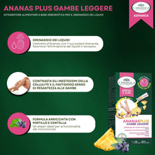 Carica l'immagine nel visualizzatore di Gallery, L'Angelica Integratore Ananas Plus Gambe Leggere, Drenante per Favorire la Circolazione, Integratore Anti Cellulite Dren