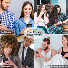 Carica l'immagine nel visualizzatore di Gallery, QHOHQ 3 Pezzi Pellicola Privacy per iPhone 17 + 1 Set Protezione Fotocamera, 25°Anti-Spy Vetro Temperato, [12 Piedi Anti