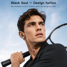 Carica l'immagine nel visualizzatore di Gallery, LESUN Cuffie Bluetooth Mini, 2-in-1 Giorno e Notte, Design Elegante (Nero lucido)