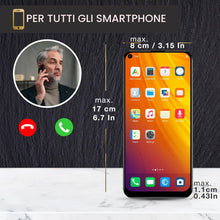Carica l'immagine nel visualizzatore di Gallery, Custodia Verticale con Clip per Cintura e Gancio, Taglia XXL, Dimensione interiore 17 x 8 x 1,1 cm, Tessuto, per Cellula