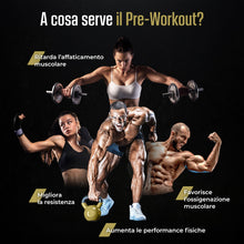 Carica l'immagine nel visualizzatore di Gallery, Pre Workout Potente con Vitamine B3, B6, B12 | 510g | Nutrimea