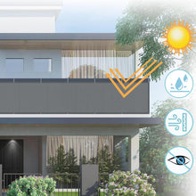 Carica l'immagine nel visualizzatore di Gallery, AXT SHADE Frangivisto Balcone Protezione Impermeabile Copri Ringhiera Balcone Privacy Frangivento Protezione UV con Occh