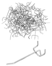Carica l'immagine nel visualizzatore di Gallery, QWORK® Set da 60 ganci per pannello forato, 10 cm, 5 mm diametro, interasse 3,2 cm, supporto a tre bracci