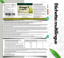 Carica l'immagine nel visualizzatore di Gallery, EXVital® Omega 3 da olio di alghe, vegano, 120 capsule softgel, 2000 mg con 600 mg di DHA e 300 mg di EPA al giorno, ott