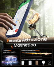 Carica l'immagine nel visualizzatore di Gallery, TOCOL Cover Magnetica per iPhone 15 6,1 Pollic, Compatibile con MagSafe, Protezione Fotocamera Integrata, Custodia Antiu