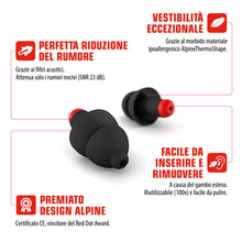 Carica l'immagine nel visualizzatore di Gallery, Alpine WorkSafe - Tappi per le orecchie professionali - Certificati ANSI &amp; CE - 23 dB - DPI per lavoro in ufficio e in c