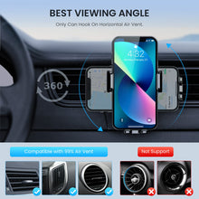 Carica l'immagine nel visualizzatore di Gallery, Porta Cellulare Auto [Clip Gancio Militare] 360 Gradi di Rotazione Supporto Telefono Auto Macchina Reggi Portacellulare 