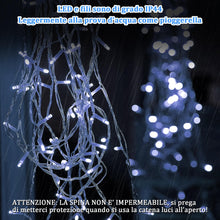 Carica l'immagine nel visualizzatore di Gallery, Catena Luci LED 23M 200LED Luci Natalizie Bianco Freddo Stringa Luci 8 Modalità IP44,Catena Lumonosa Decorazione Albero 