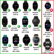 Carica l'immagine nel visualizzatore di Gallery, Caricatore compatibile con Amazfit GTS 4 Mini/GTR 2/GTR 2e/GTS 2/GTS 2e/GTS 2 Mini/BIP 3/BIP U/T-Rex Pro/Pop - Cavo usb 