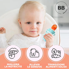 Carica l'immagine nel visualizzatore di Gallery, Ciuccio Frutta Neonati Evolutivo Silicone Senza BPA 3 Misure Blu