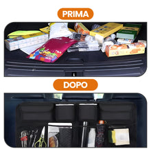 Carica l'immagine nel visualizzatore di Gallery, Astur Organizer bagagliaio auto pieghevole con 8 tasche | Borsa auto impermeabile in tessuto Oxford con struttura rigida