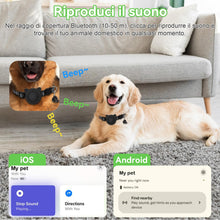 Carica l'immagine nel visualizzatore di Gallery, Collare GPS Gatto, Localizzatori GPS per Cani Compatibile con iOS e Android