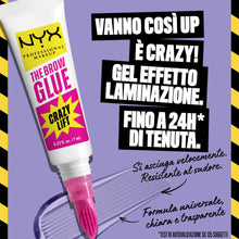 Carica l'immagine nel visualizzatore di Gallery, NYX Professional Makeup The Brow Glue Crazy Lift Gel Sopracciglia, Sopracciglia Effetto Laminazione e Fissate, Fino a 24