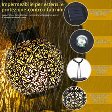 Carica l'immagine nel visualizzatore di Gallery, Lanterne da Esterno, 2 Pezzi Lanterna Solare da Esterno, IP55 Impermeabile LED Lanterne Solari da Giardino, Decorazioni 