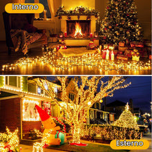 Carica l'immagine nel visualizzatore di Gallery, Luci Albero Di Natale a Batteria, 5M 50 LED Stringa Luci Impermeabile con Scatola Batteria Verde Scuro - 8 Modalità, Tim