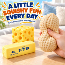Carica l'immagine nel visualizzatore di Gallery, 3 Pezzi Butter e Arachide Squishy, Squishy Burro, Giocattolo da Spremere di Butter Giocattoli Schiacciare Antistress Squ
