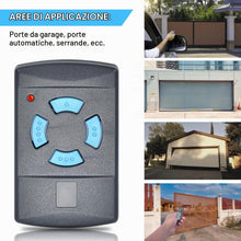 Carica l'immagine nel visualizzatore di Gallery, Apriporta del garage, telecomando compatibile con trasmettitore manuale, trasmettitore compatibile con 868,3 MHz, Hörman