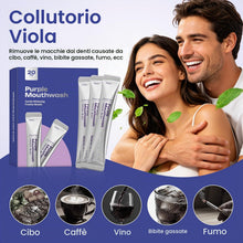 Carica l'immagine nel visualizzatore di Gallery, Collutorio viola sbiancante per sorrisi più luminosi, 20 bustine