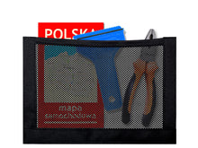 Carica l'immagine nel visualizzatore di Gallery, Borsa in Rete Nano con Chiusura in Strappo per Bagagliaio Universale 30 cm x 20 cm Organizer per Auto con Strisce in Chi