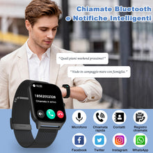 Carica l'immagine nel visualizzatore di Gallery, LODIMEKE Smartwatch Chiamate e WhatsApp, 1.85" Orologio Uomo Donna con Pressione Sanguigna, Frequenza Cardiaca, Sonno, 1
