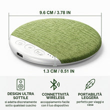 Carica l'immagine nel visualizzatore di Gallery, 1 pezzo Altoparlante Cuscino Bluetooth, Mini Cassa Bluetooth Portatile, Speaker Bluetooth con Rumori Bianchi &amp; Timer, Pr