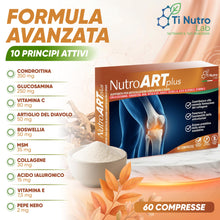 Carica l'immagine nel visualizzatore di Gallery, Ti Nutro Lab® Integratore Articolazioni Glucosamina, Condroitina, MSM, Collagene Idrolizzato, Acido Ialuronico, Boswelli