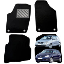 Carica l'immagine nel visualizzatore di Gallery, Tappetini Volkswagen Polo 9N-9N3 2001-2009, Su Misura, Set 4 Pezzi Neri