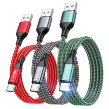Carica l'immagine nel visualizzatore di Gallery, RAVIAD Cavo USB C Ricarica Rapida [3Pezzi, 2m], Cavo USB Type-C QC 3.0