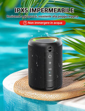 Carica l'immagine nel visualizzatore di Gallery, UOHHBOE Cassa Bluetooth Portatile 15W Potente IPX5 con Luci RGB