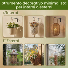 Carica l'immagine nel visualizzatore di Gallery, Parete Staffa per Pianta, 2 Pz Ganci da Parete per Piante, Staffa per Piante Sospese con Viti per Appendere Fioriere, Pi