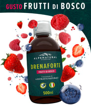 Carica l'immagine nel visualizzatore di Gallery, Drenaforte Drenante Forte 6 Estratti, Frutti di Bosco, 500ml