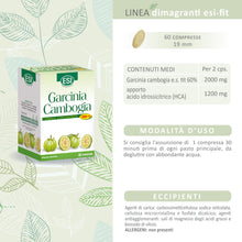 Carica l'immagine nel visualizzatore di Gallery, ESI - Garcinia Cambogia Formula Concentrata, Integratore Alimentare con Garcinia e Cambogia, Riduce l'Assorbimento degli