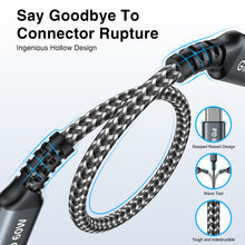 Carica l'immagine nel visualizzatore di Gallery, GIANAC Cavo USB C [3pezzi 2M] Cavo USB Type-C 60W Cavo Ricarica USB C USB C
