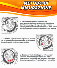 Carica l'immagine nel visualizzatore di Gallery, Flaconi Copri Volante per Auto,Coprivolante Auto,Accessori Autos Interno,Coprivolante in Finta Pelle,Copri Sterzo Traspi