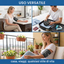 Carica l'immagine nel visualizzatore di Gallery, Misuratori pressione elettrici,Un bracciale nero per la misurazione della pressione sanguigna, regolabile da 22 a 32 cm