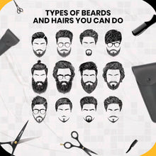 Carica l'immagine nel visualizzatore di Gallery, Forbici Barba e Baffi Professionali 5"/12.7cm Kit Bаrba comprenant Pettine Barba, Pettine Baffi e Astuccio per Forbici, 