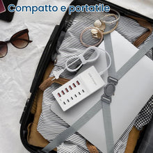 Carica l'immagine nel visualizzatore di Gallery, Caricatore USB C a 12 porte, stazione di ricarica USB da 50W/10A [6 USBC + 6 USBA], caricatore multiporta per iPhone 16/