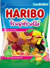 Carica l'immagine nel visualizzatore di Gallery, Haribo Tropifrutti, Caramelle Gommose, Gusto Frutta, 175gr