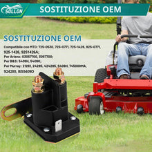Carica l'immagine nel visualizzatore di Gallery, 812-1211-211 Interruttore A Relè Solenoide 12 V 3 terminali per trattorini falciatrici MTD 725-1426 925-1426 925-1426A 7