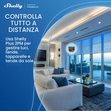 Carica l'immagine nel visualizzatore di Gallery, Shelly Plus 2PM interruttore Relè Wi-Fi a 2 canali, consente controllo di luci e interruttori o apertura e chiusura di t