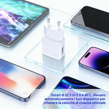 Carica l'immagine nel visualizzatore di Gallery, Caricatore USB con 1,5m Cavo USB Tipo C per Samsung Galaxy S8 S9 S10 S20 S21 FE S22 S23 Plus Note 8 A13 A14 A20 A50 A53 