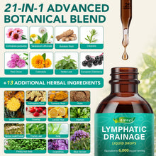 Carica l'immagine nel visualizzatore di Gallery, Gocce per Drenaggio Linfatico, Lymph Balance Gocce 120ml – Formula Vegetale Concentrata – Integratore Alimentare Liquido