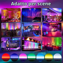 Carica l'immagine nel visualizzatore di Gallery, RGB Plafoniera LED Soffitto con Telecomando e APP, 30W Lampada da Soffitto con Altoparlante Bluetooth Tondo Lampadario R