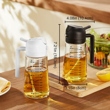 Carica l'immagine nel visualizzatore di Gallery, TrendPlain Spruzzino Olio per Friggitrice Aria 470ml, Dosatore Olio 2 in 1, Oliera Spray per Cucina, Insalata e Aceto, A