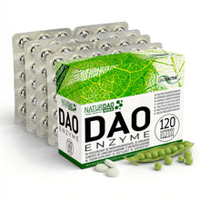 Carica l'immagine nel visualizzatore di Gallery, NaturDAO® MAX Enzima DAO 350.000 HDU per compressa - per la dieta a basso contenuto di istamina - 120 compresse a rilasc